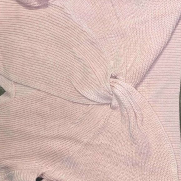 Contemporary Twist front knit sweater pink - Picture 6 of 8